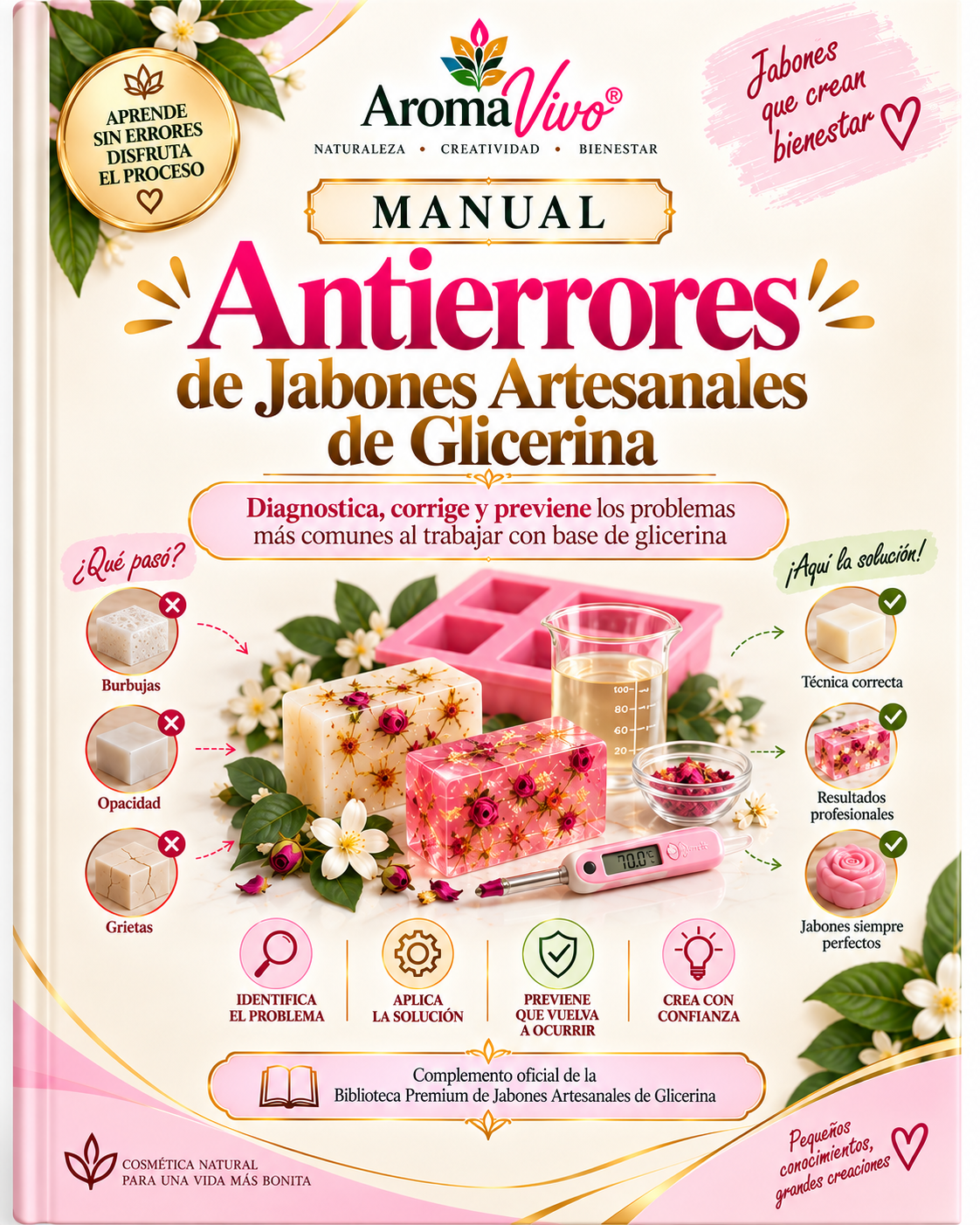Portada del Manual Antierrores de Jabones Artesanales de Glicerina